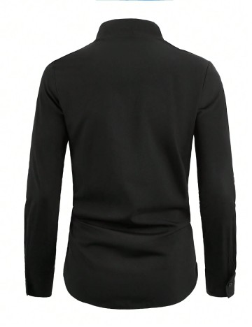 Cămașă MANFINITY by Shein, negru