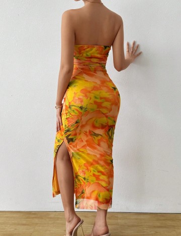 Rochie maxi Shein, mix culori