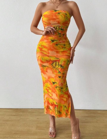 Rochie maxi Shein, mix culori