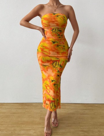 Rochie maxi Shein, mix culori