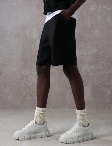Pantaloni scurți Shein, negru