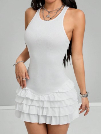 Rochie mini Shein, alb