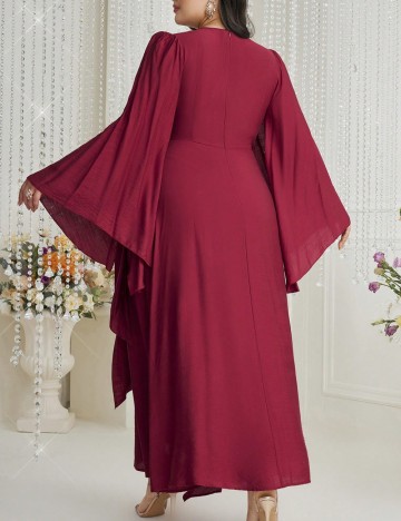 Rochie maxi Shein Curve+, vișiniu
