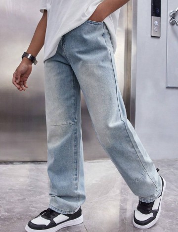 Jeans Shein, albastru