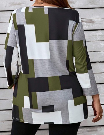 Bluză Shein Curve+, mix culori