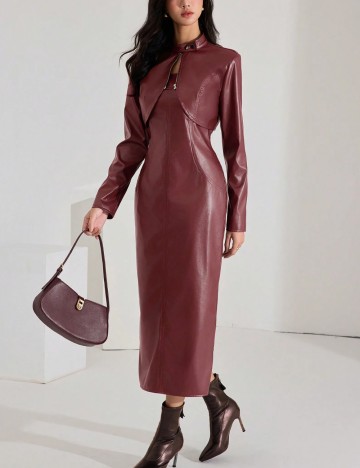 Rochie maxi Shein, vișiniu