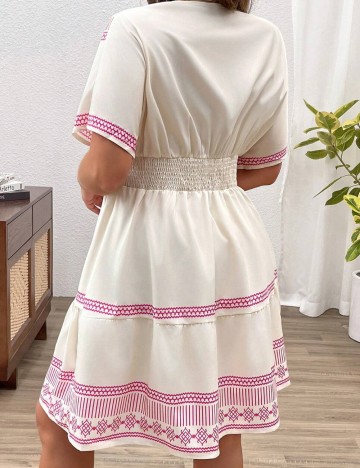 Rochie mini Shein Curve+, crem