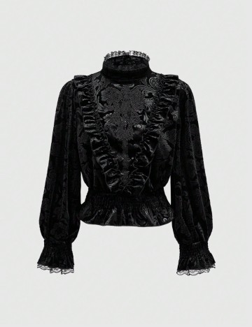 Bluză Romwe by Shein, negru