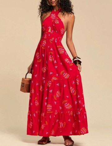 Rochie maxi Shein, roșu