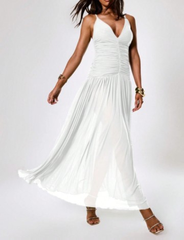 Rochie maxi MUSERA by Shein, alb