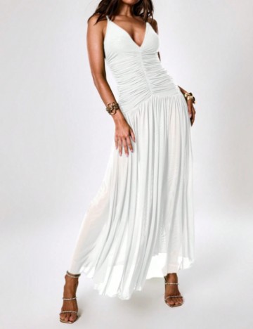 Rochie maxi MUSERA by Shein, alb