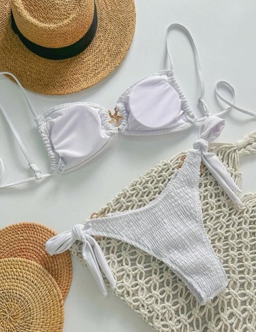 Costum de baie Shein, alb