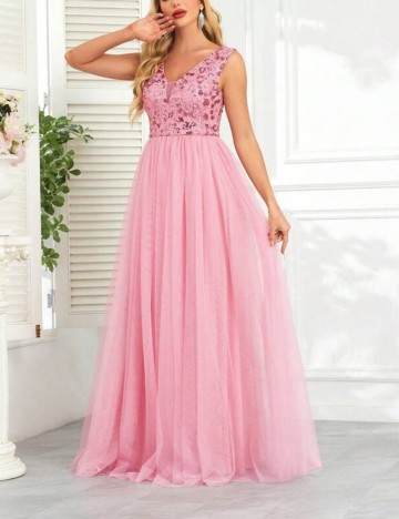 Rochie de ocazie Shein, roz