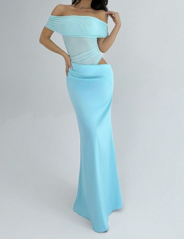 Rochie maxi Shein, albastru