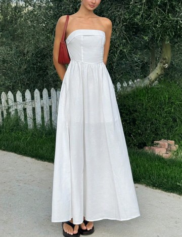 Rochie maxi Shein, alb