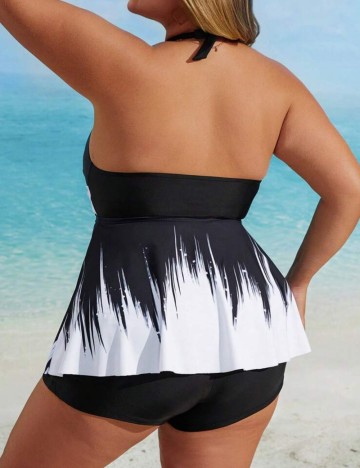 Costum de baie Shein Curve+, mix culori