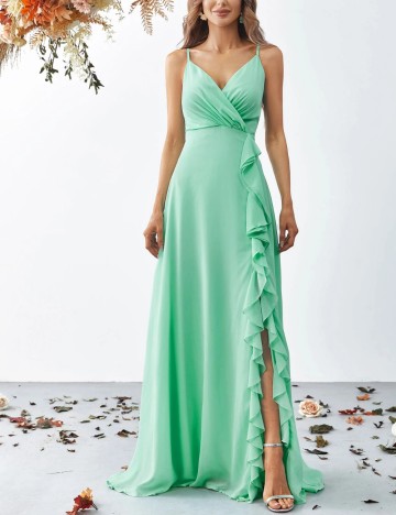 Rochie de ocazie Shein, verde