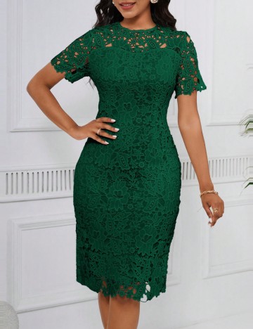 Rochie midi Shein, verde