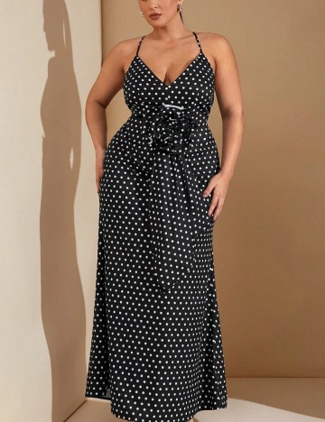 Rochie maxi Shein Curve+, negru