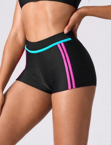Pantaloni scurți de baie Shein, negru