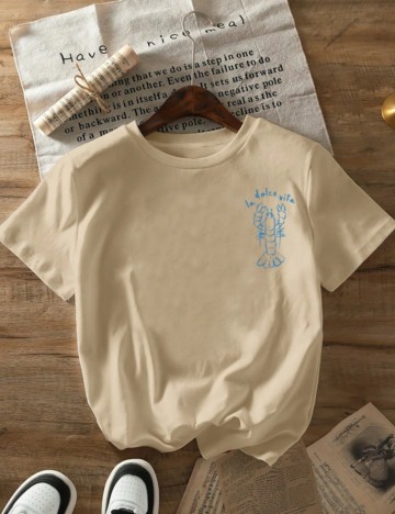 Tricou Shein, bej