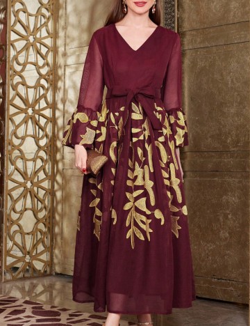 Rochie midi Shein, vișiniu