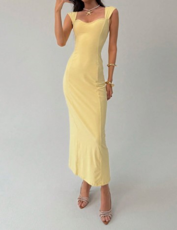 Rochie maxi Shein, galben