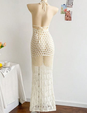 Rochie de plajă Shein, crem