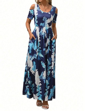 Rochie maxi Shein, mix culori