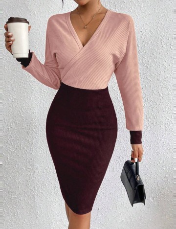 Rochie midi Shein, mix culori