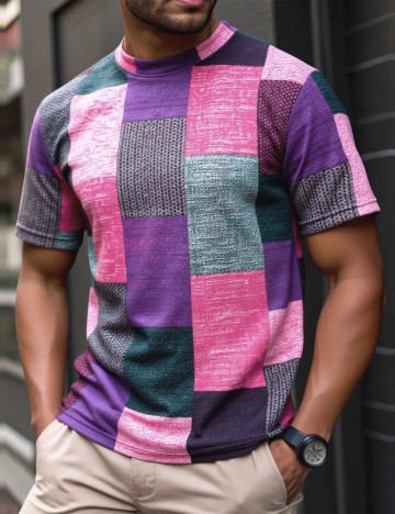 Tricou MANFINITY by Shein, mix culori
