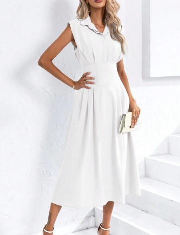 Rochie midi Shein, alb