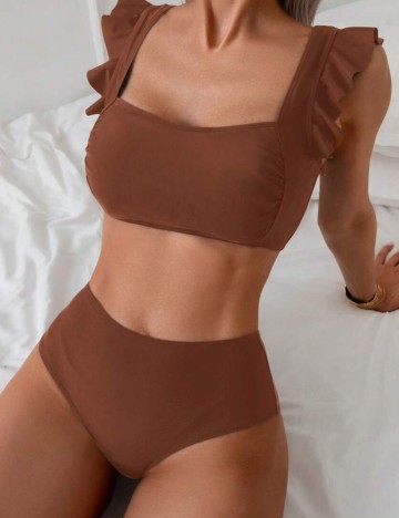 Costum de baie Shein, maro