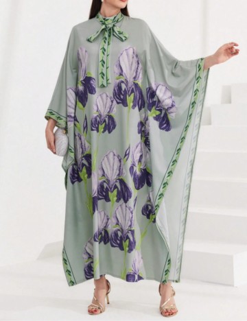 Rochie maxi Shein, mix culori