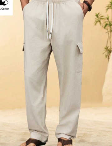 Pantaloni MANFINITY by Shein, bej