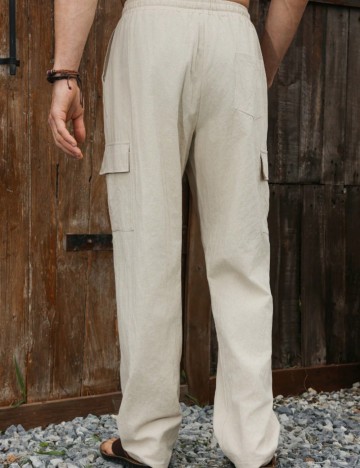 Pantaloni MANFINITY by Shein, bej