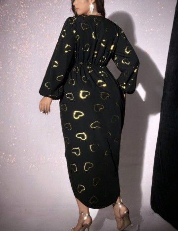 Rochie midi Shein Curve+, mix culori
