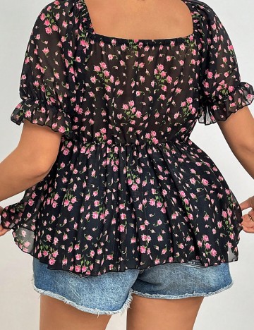 Top Shein Curve+, negru