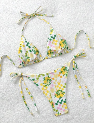 Costum de baie Shein, mix culori