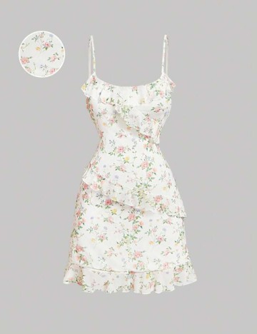 Rochie mini Shein Curve+, alb