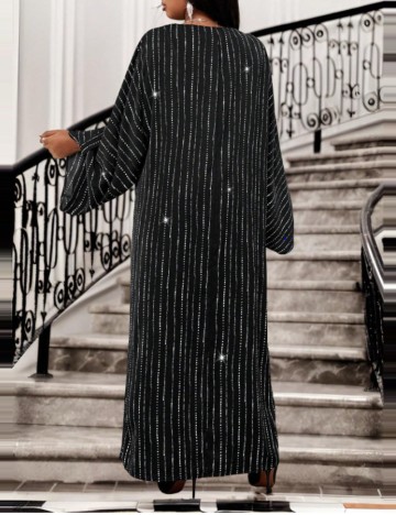Rochie maxi Shein Curve+, negru
