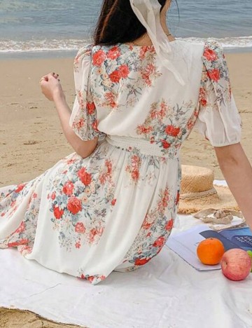 Rochie midi Shein, floral print