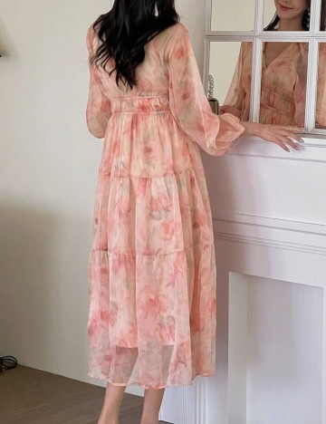 Rochie midi Shein, mix culori