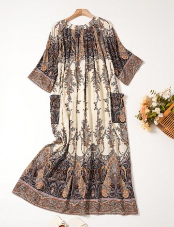 Rochie maxi Shein, mix culori