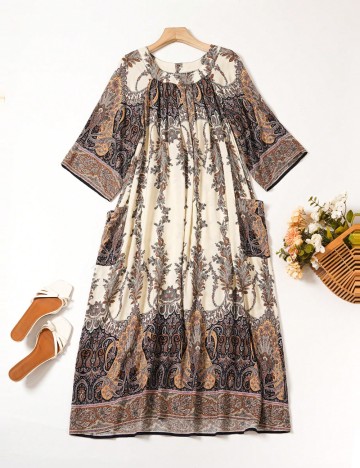 Rochie maxi Shein, mix culori