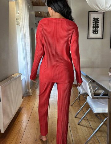 Compleu pijamale Shein, roșu