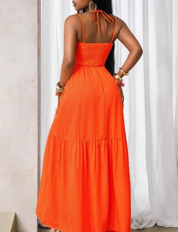 Rochie maxi Shein, portocaliu