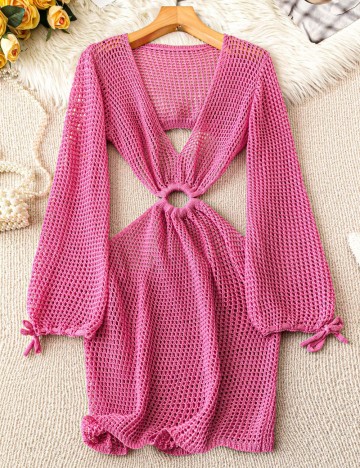 Rochie de plajă Shein, roz