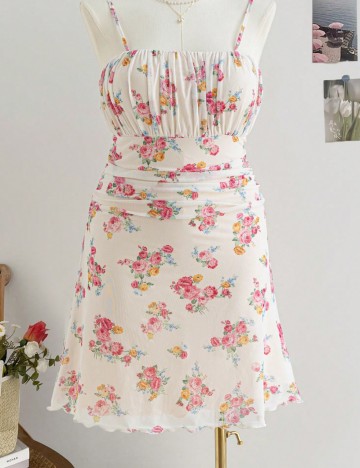 Rochie mini Shein Curve+, mix culori