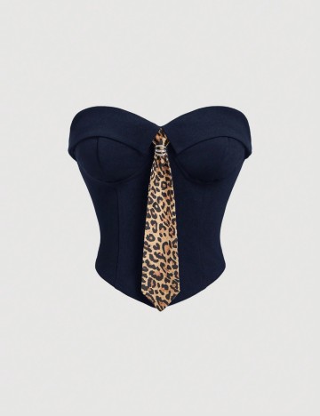 Top Shein, albastru